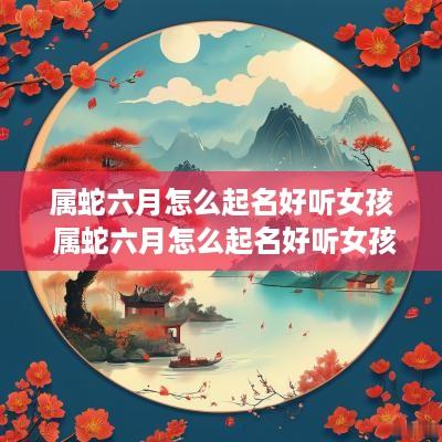 属蛇六月怎么起名好听女孩 属蛇六月怎么起名好听女孩子