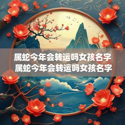 属蛇今年会转运吗女孩名字 属蛇今年会转运吗女孩名字大全