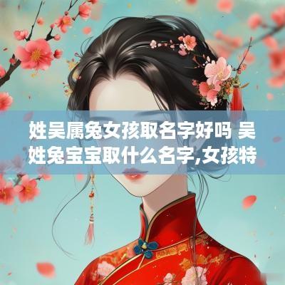 姓吴属兔女孩取名字好吗 吴姓兔宝宝取什么名字,女孩特别的