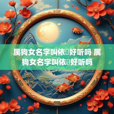 属狗女名字叫依玥好听吗 属狗女名字叫依玥好听吗