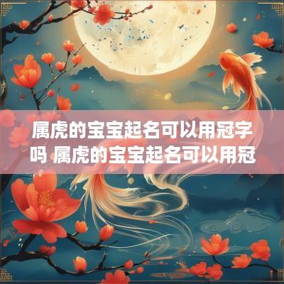 属虎的宝宝起名可以用冠字吗 属虎的宝宝起名可以用冠字吗女孩