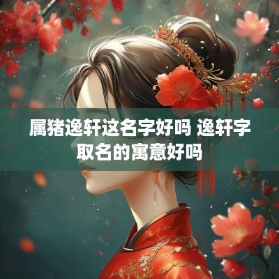属猪逸轩这名字好吗 逸轩字取名的寓意好吗