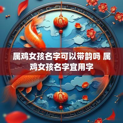 属鸡女孩名字可以带韵吗 属鸡女孩名字宜用字