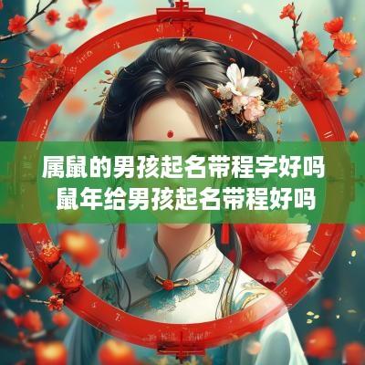 属鼠的男孩起名带程字好吗 蛇年给男孩起名带程好吗