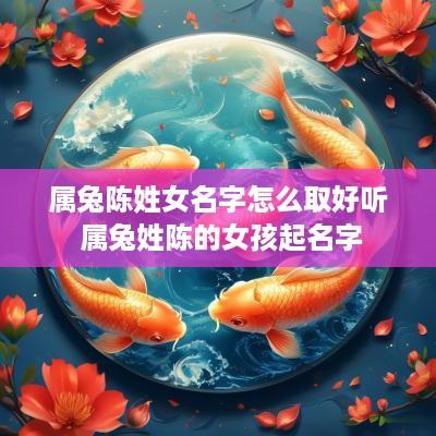 属兔陈姓女名字怎么取好听 属兔姓陈的女孩起名字