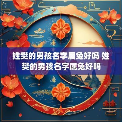 姓樊的男孩名字属兔好吗 姓樊的男孩名字属兔好吗