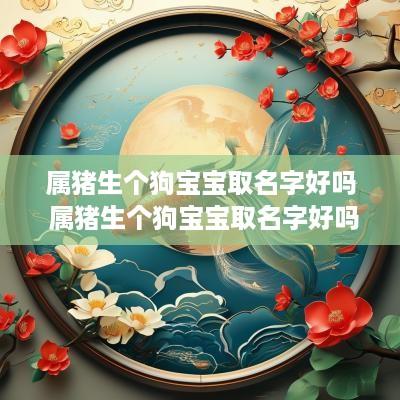 属猪生个狗宝宝取名字好吗 属猪生个狗宝宝取名字好吗男孩