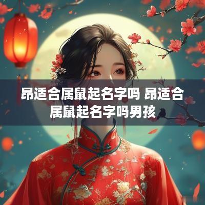 昂适合属鼠起名字吗 昂适合属鼠起名字吗男孩 昂适合属鼠起名字吗 昂适合属鼠起名字吗男孩