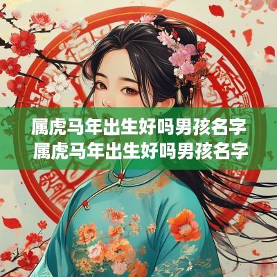 属虎马年出生好吗男孩名字 属虎马年出生好吗男孩名字怎么取
