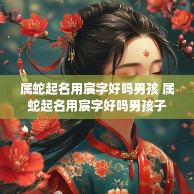 属蛇起名用宸字好吗男孩 属蛇起名用宸字好吗男孩子