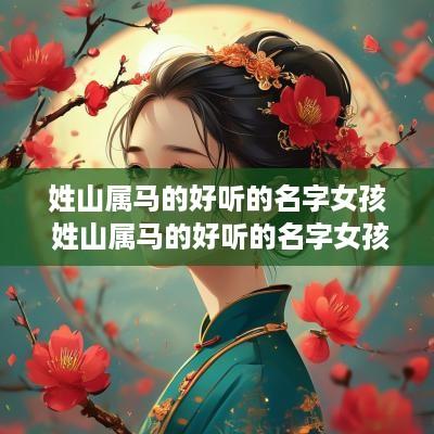 姓山属马的好听的名字女孩 姓山属马的好听的名字女孩两个字