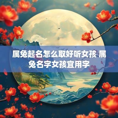 属兔起名怎么取好听女孩 属兔名字女孩宜用字