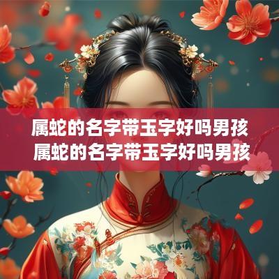 属蛇的名字带玉字好吗男孩 属蛇的名字带玉字好吗男孩子