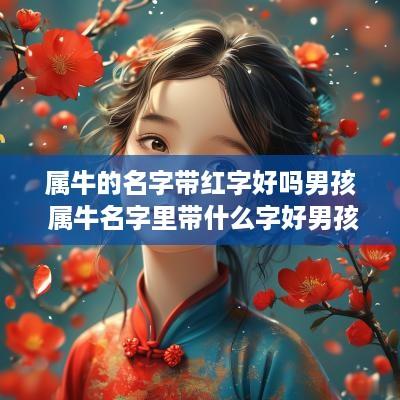 属牛的名字带红字好吗男孩 属牛名字里带什么字好男孩