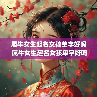 属牛女生起名女孩单字好吗 属牛女生起名女孩单字好吗怎么取