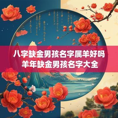 八字缺金男孩名字属羊好吗 羊年缺金男孩名字大全