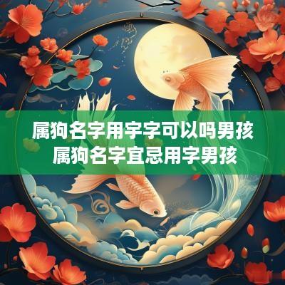 属狗名字用宇字可以吗男孩 属狗名字宜忌用字男孩