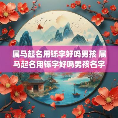 属马起名用铄字好吗男孩 属马起名用铄字好吗男孩名字