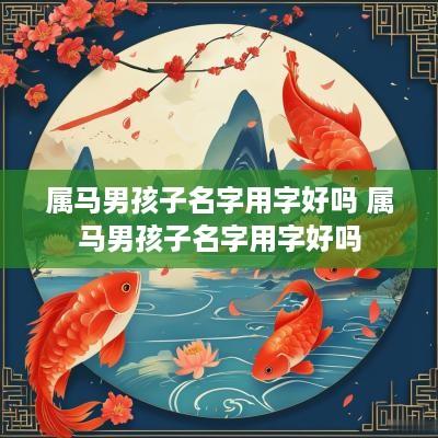 属马男孩子名字用字好吗 属马男孩子名字用字好吗