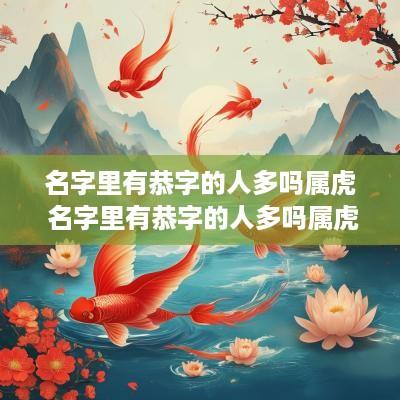名字里有恭字的人多吗属虎 名字里有恭字的人多吗属虎女孩