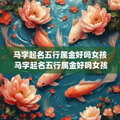 马字起名五行属金好吗女孩 马字起名五行属金好吗女孩子