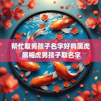 帮忙取男孩子名字好吗属虎 属相虎男孩子取名字