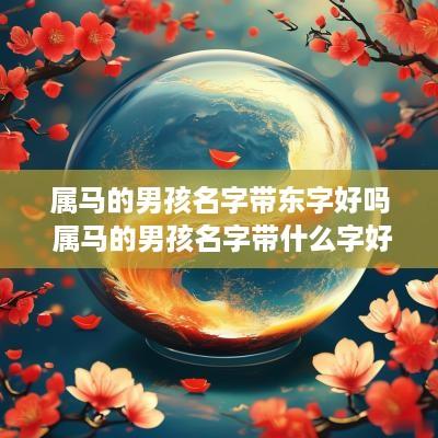 属马的男孩名字带东字好吗 属马的男孩名字带什么字好