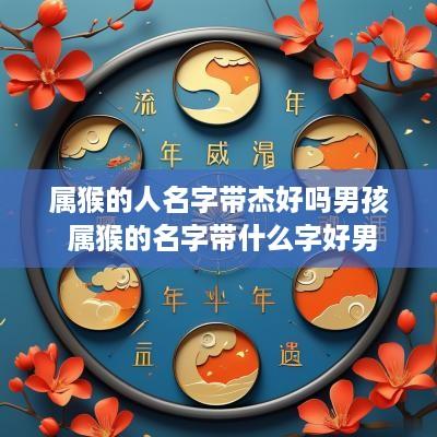 属猴的人名字带杰好吗男孩 属猴的名字带什么字好男