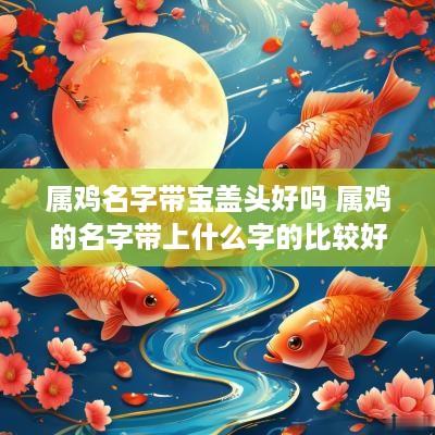 属鸡名字带宝盖头好吗 属鸡的名字带上什么字的比较好