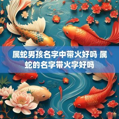 属蛇男孩名字中带火好吗 属蛇的名字带火字好吗