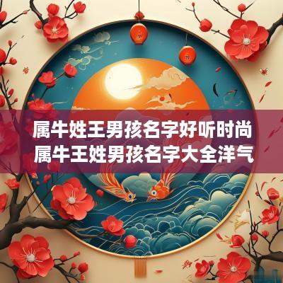 属牛姓王男孩名字好听时尚 属牛王姓男孩名字大全洋气