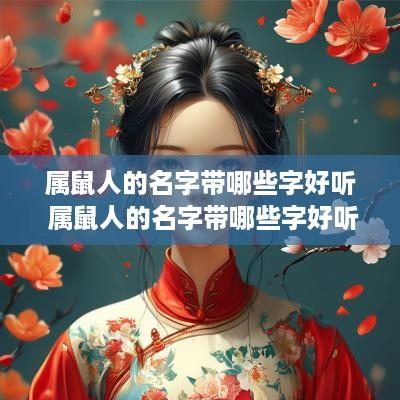 属鼠人的名字带哪些字好听 属鼠人的名字带哪些字好听女孩