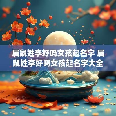 属鼠姓李好吗女孩起名字 属鼠姓李好吗女孩起名字大全