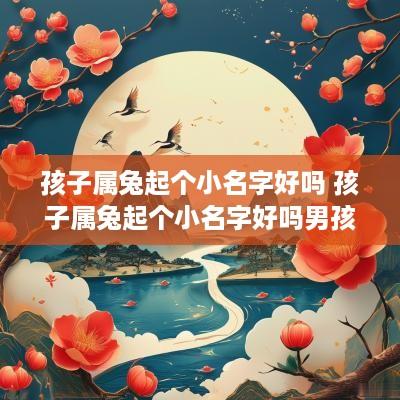 孩子属兔起个小名字好吗 孩子属兔起个小名字好吗男孩