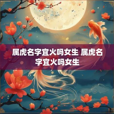 属虎名字宜火吗女生 属虎名字宜火吗女生