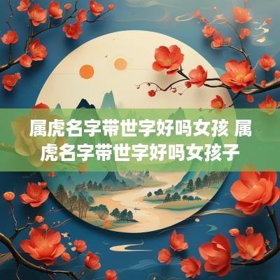 属虎名字带世字好吗女孩 属虎名字带世字好吗女孩子