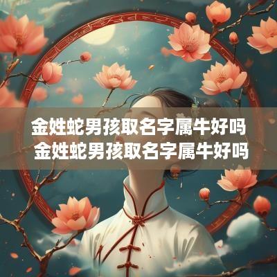 金姓蛇男孩取名字属牛好吗 金姓蛇男孩取名字属牛好吗