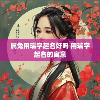 属兔用瑞字起名好吗 用瑞字起名的寓意