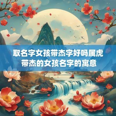 取名字女孩带杰字好吗属虎 带杰的女孩名字的寓意