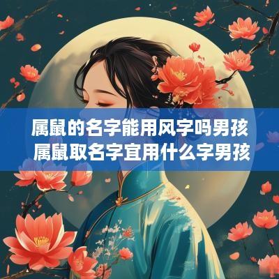属鼠的名字能用风字吗男孩 属鼠取名字宜用什么字男孩名