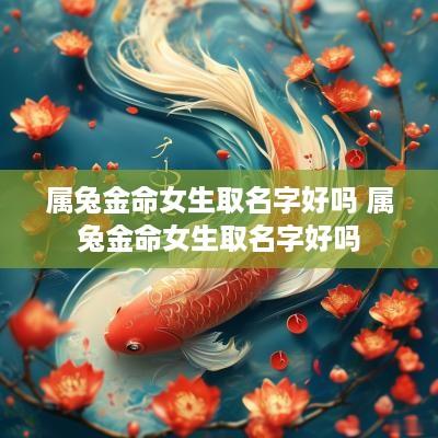 属兔金命女生取名字好吗 属兔金命女生取名字好吗