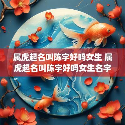 属虎起名叫陈字好吗女生 属虎起名叫陈字好吗女生名字