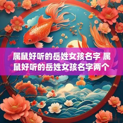 属鼠好听的岳姓女孩名字 属鼠好听的岳姓女孩名字两个字