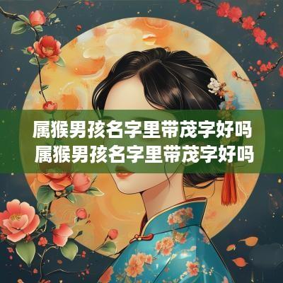 属猴男孩名字里带茂字好吗 属猴男孩名字里带茂字好吗