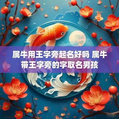 属牛用王字旁起名好吗 属牛带王字旁的字取名男孩
