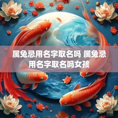 属兔忌用名字取名吗 属兔忌用名字取名吗女孩