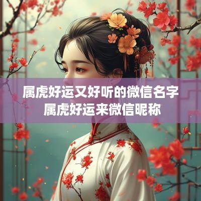 属虎好运又好听的微信名字 属虎好运来微信昵称