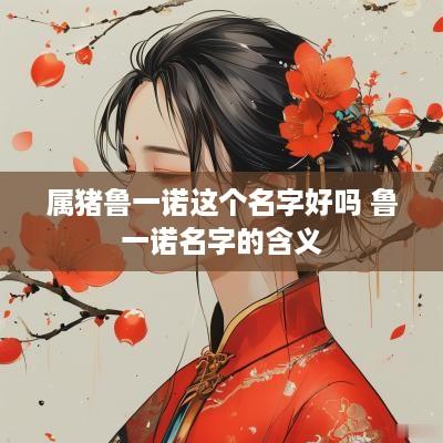 属猪鲁一诺这个名字好吗 鲁一诺名字的含义