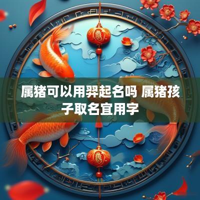 属猪可以用羿起名吗 属猪孩子取名宜用字