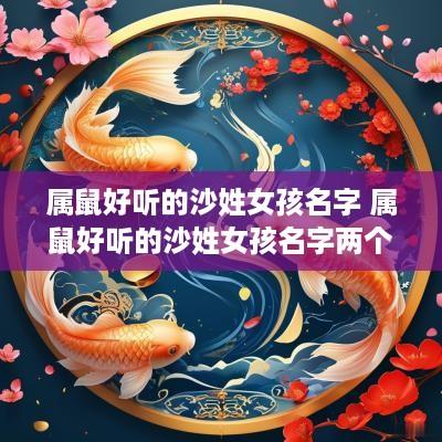 属鼠好听的沙姓女孩名字 属鼠好听的沙姓女孩名字两个字